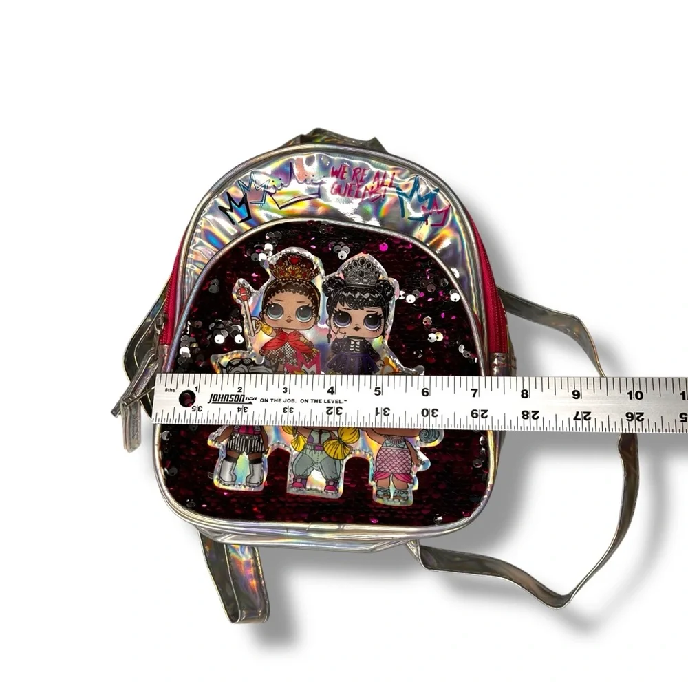 LOL Surprise OMG Magic Sequins Mini  tiny Bling backpack EUC - Picture 6 of 7